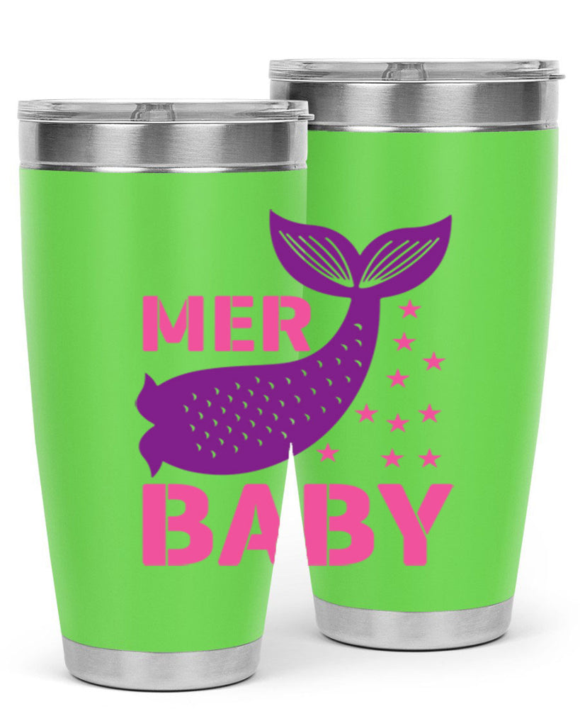 Mer Baby 321#- mermaid- Tumbler