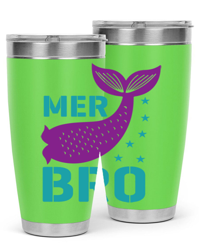 Mer Bro 322#- mermaid- Tumbler