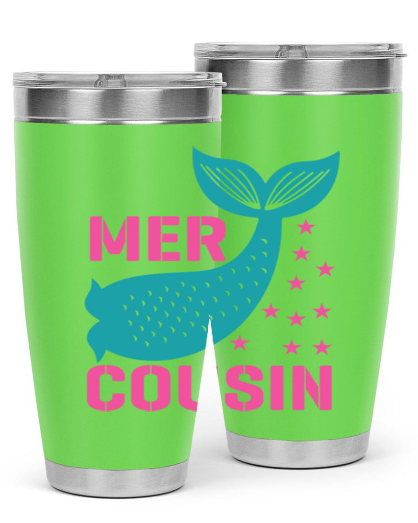 Mer Cousin 324#- mermaid- Tumbler