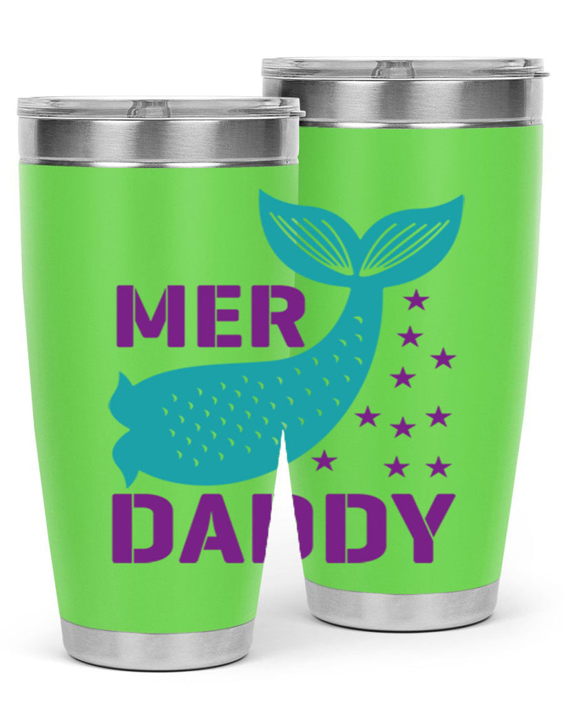 Mer Daddy 326#- mermaid- Tumbler
