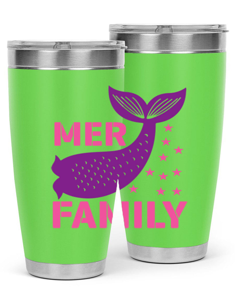 Mer Family 327#- mermaid- Tumbler