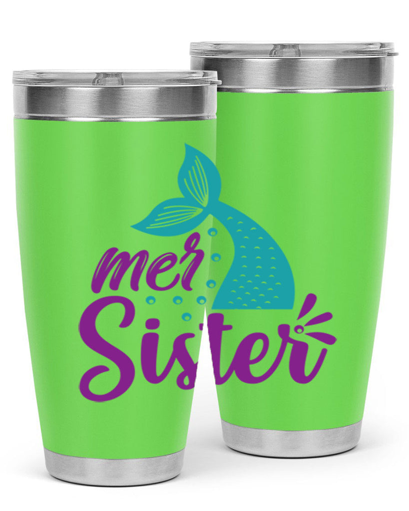 Mer Sister 346#- mermaid- Tumbler