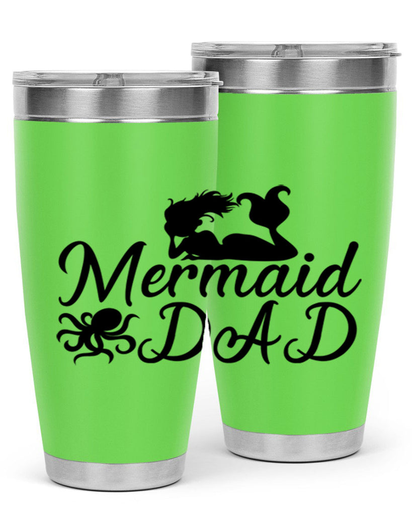 Mermaid Dad 357#- mermaid- Tumbler