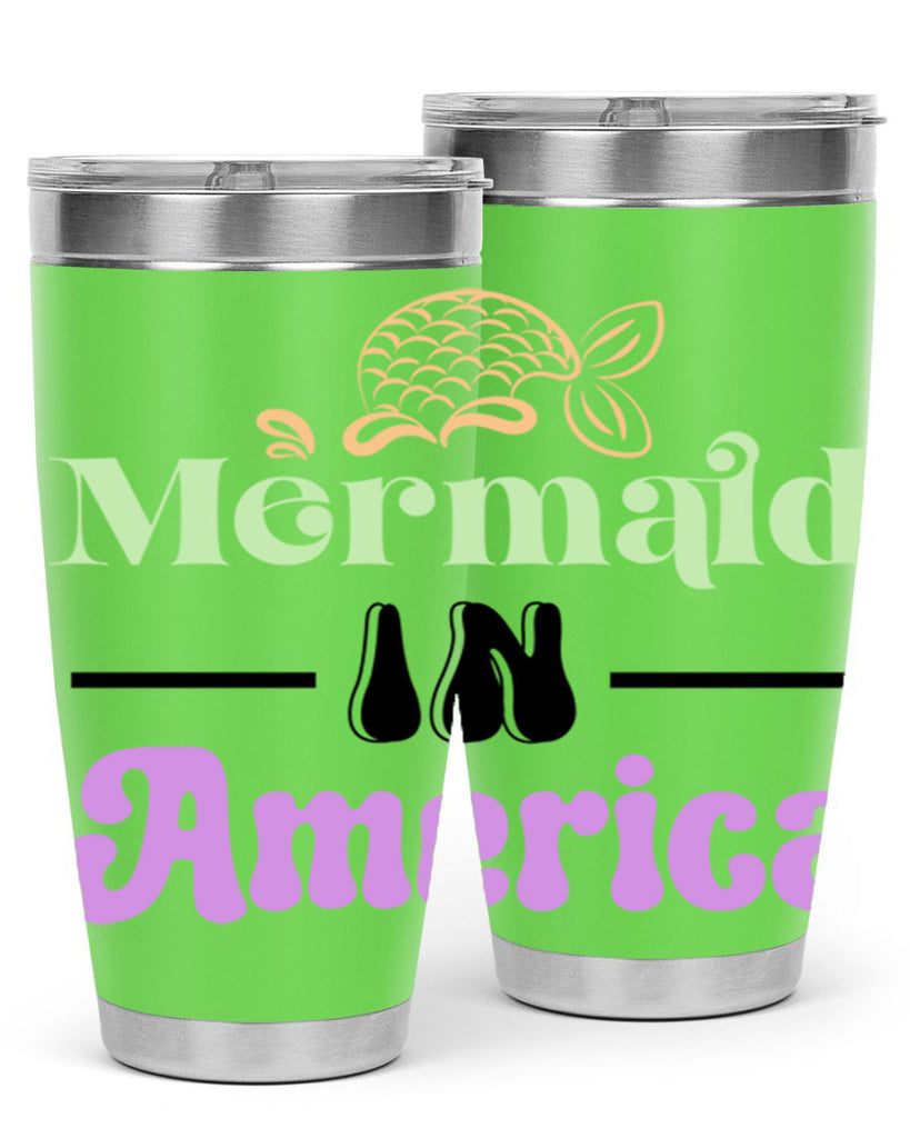 Mermaid In America 420#- mermaid- Tumbler