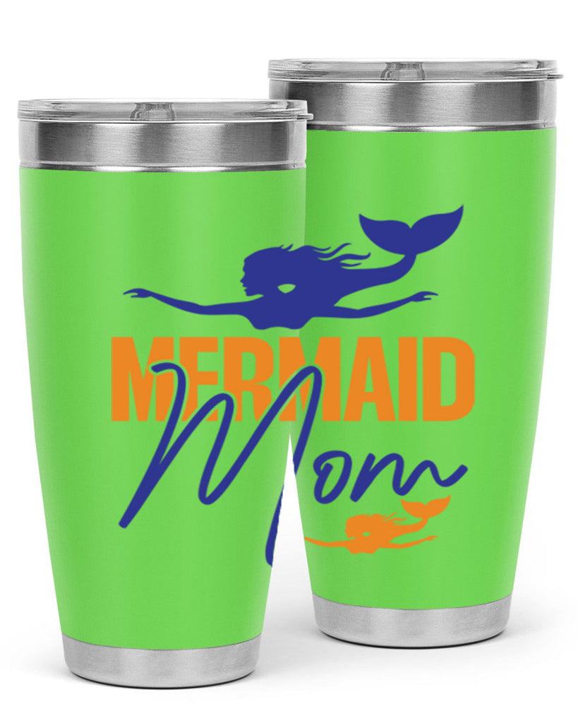 Mermaid Mom 369#- mermaid- Tumbler