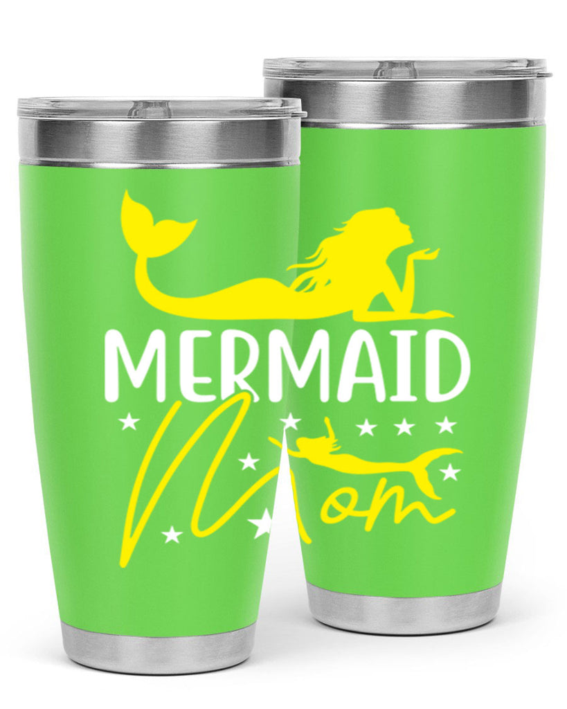 Mermaid Mom 370#- mermaid- Tumbler