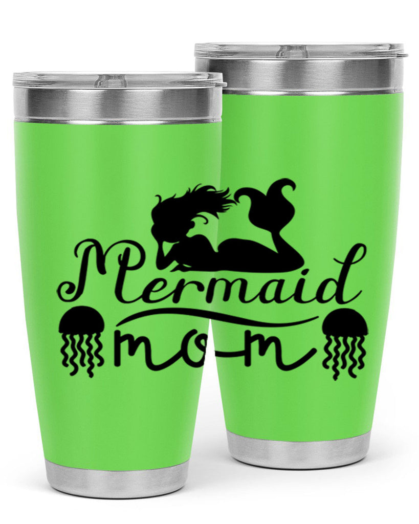 Mermaid Mom 373#- mermaid- Tumbler