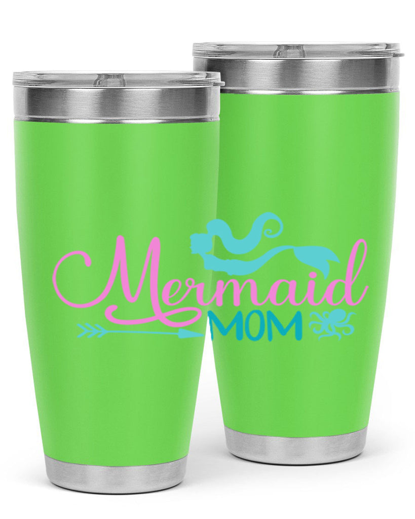 Mermaid Mom 374#- mermaid- Tumbler