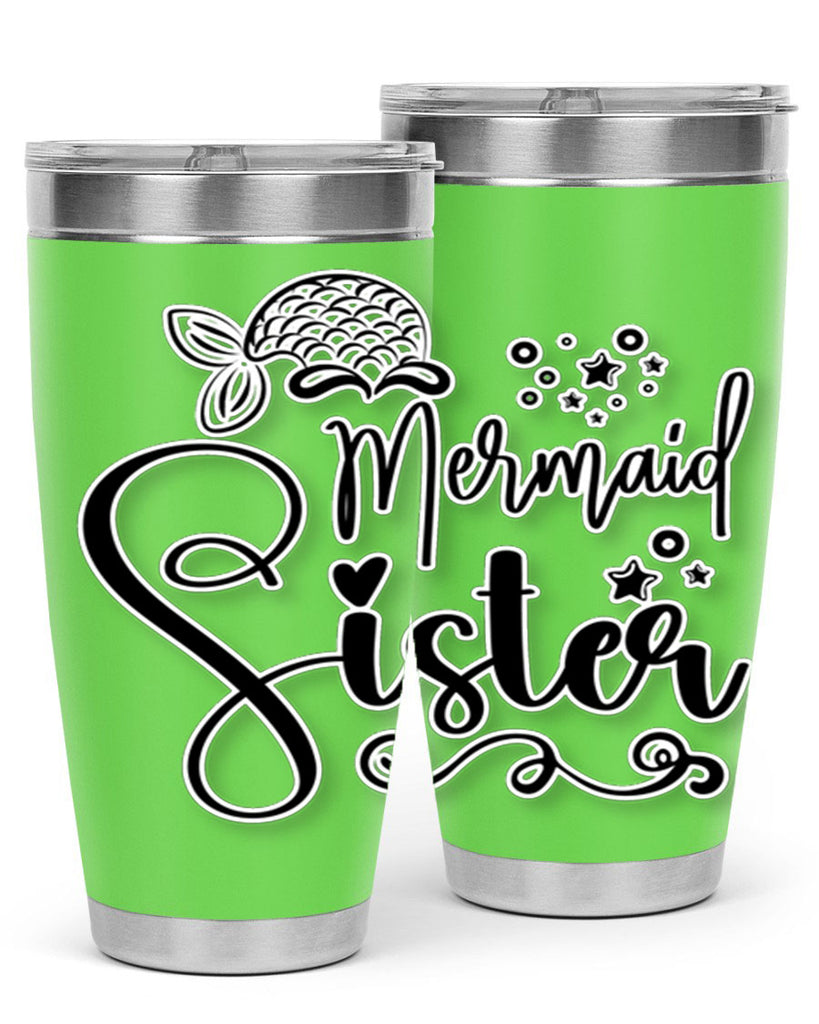 Mermaid Sister 441#- mermaid- Tumbler