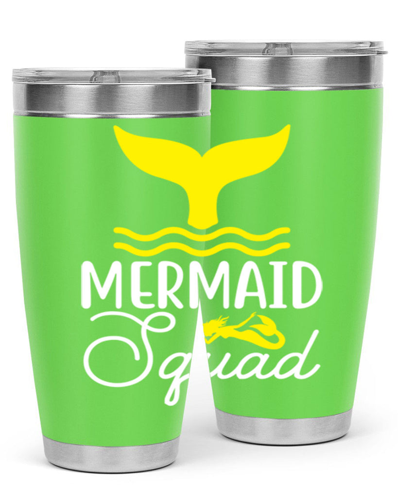 Mermaid Squad 380#- mermaid- Tumbler