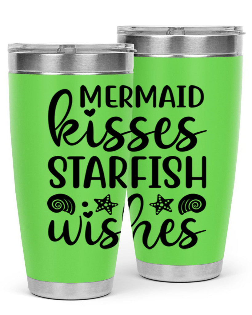 Mermaid kisses starfish wishes 426#- mermaid- Tumbler