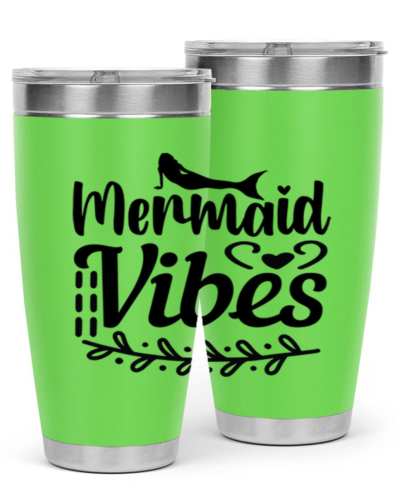 Mermaid vibes 454#- mermaid- Tumbler