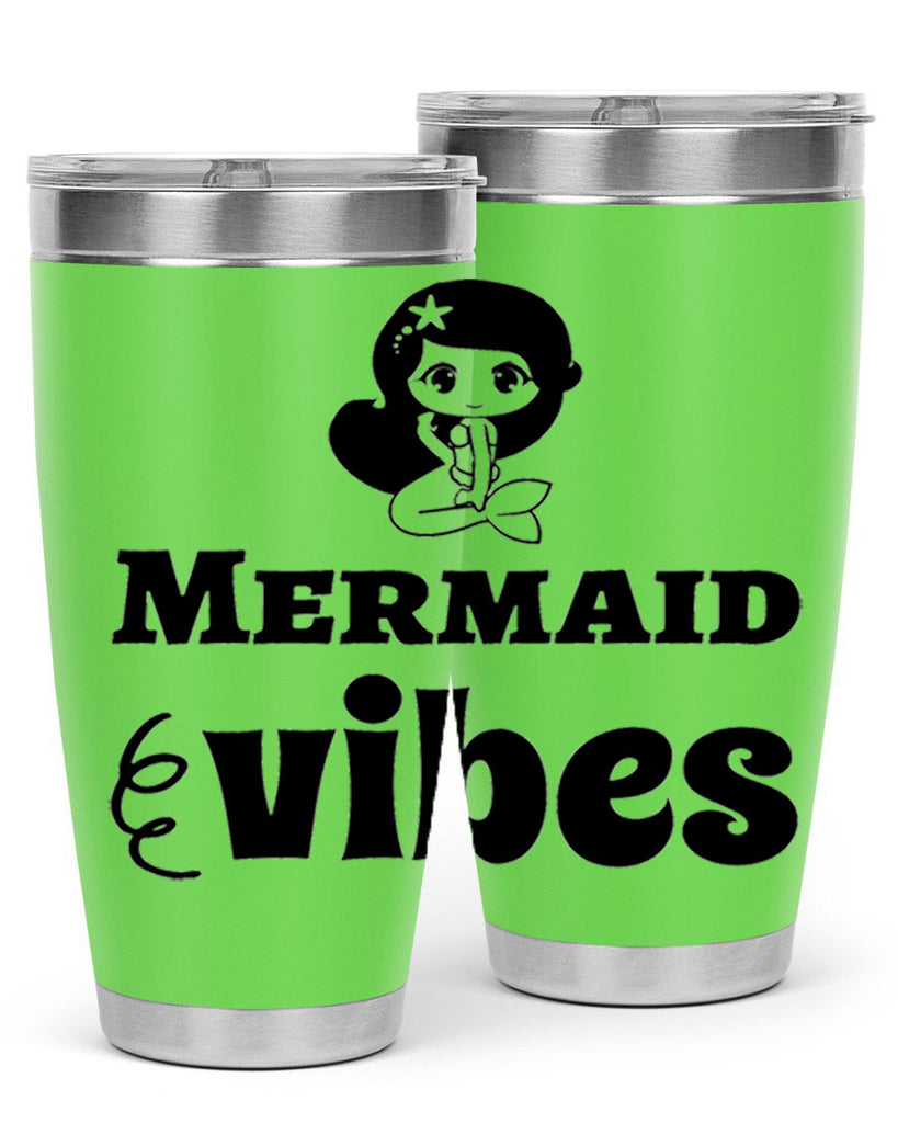 Mermaid vibes 456#- mermaid- Tumbler