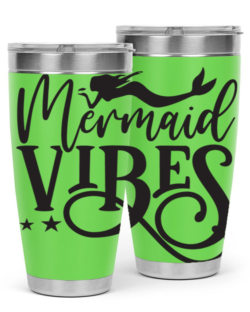 Mermaid vibes 461#- mermaid- Tumbler