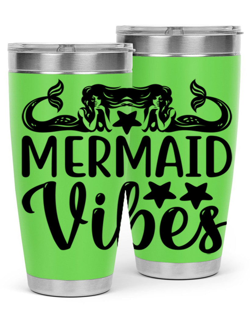 Mermaid vibes 462#- mermaid- Tumbler