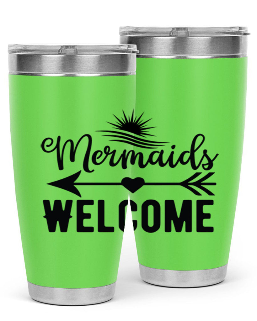 Mermaids Welcome 500#- mermaid- Tumbler