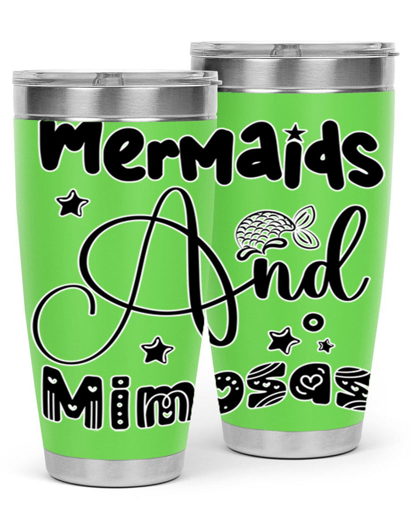 Mermaids and Mimosas 475#- mermaid- Tumbler