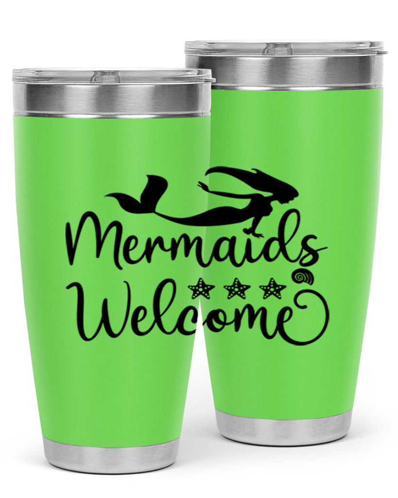 Mermaids welcome design 501#- mermaid- Tumbler