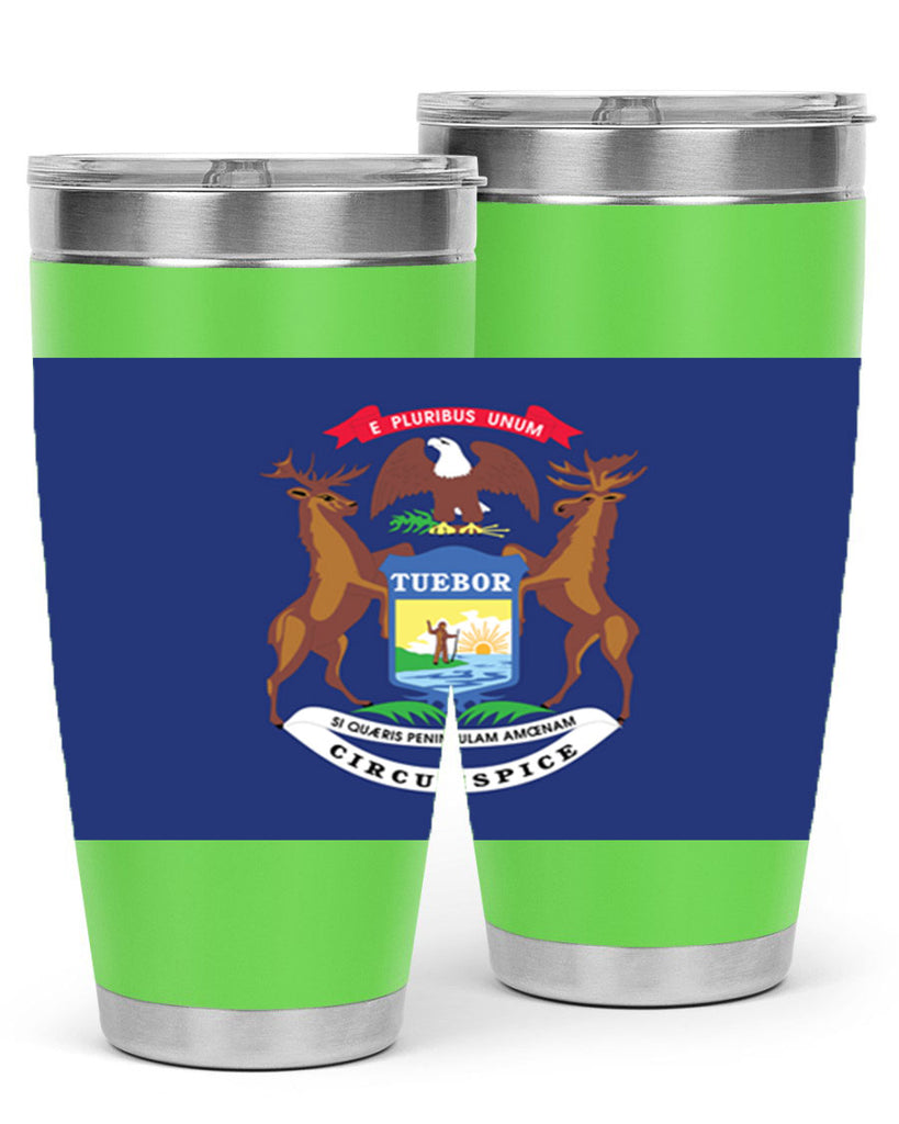 Michigan 30#- Us Flags- Tumbler