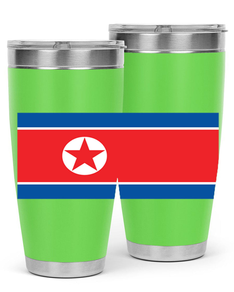 North Korea 70#- world flags- Tumbler