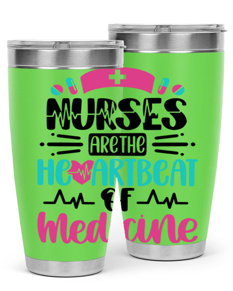 Nurses Are The Heartbeat Style Style 90#- nurse- tumbler