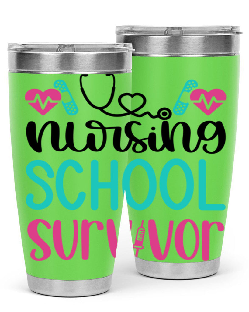 Nursing School Survivor Style Style 63#- nurse- tumbler