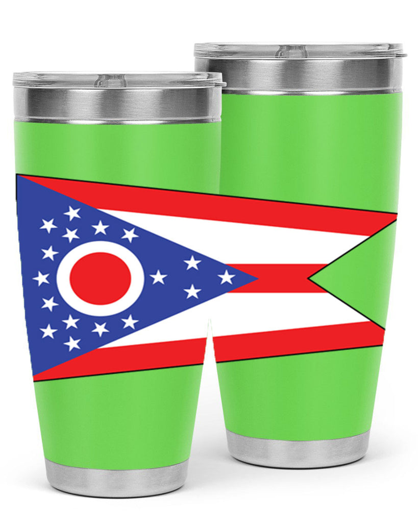 Ohio 17#- Us Flags- Tumbler