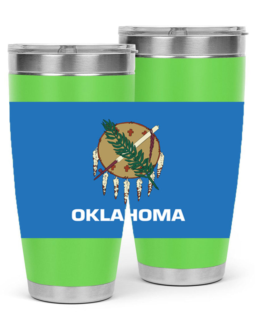 Oklahoma 16#- Us Flags- Tumbler