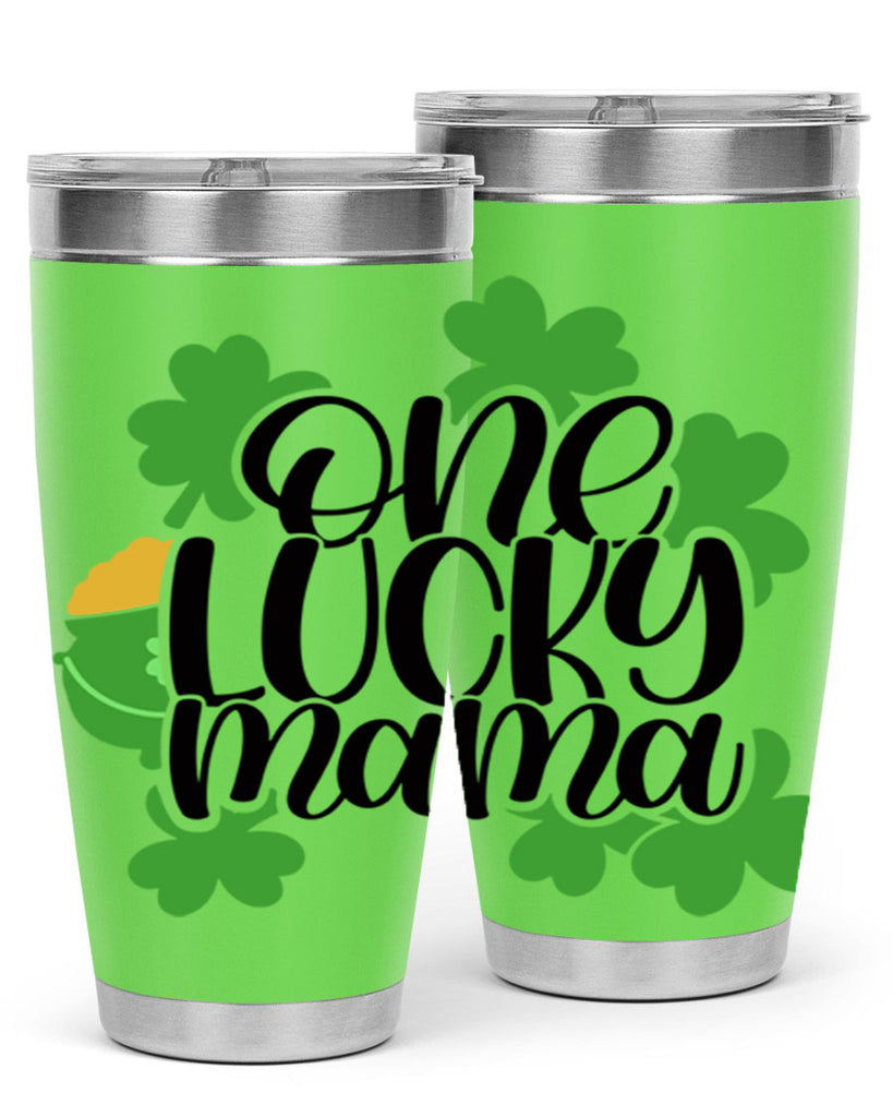 One Lucky Mama Style 42#- St Patricks Day- Tumbler