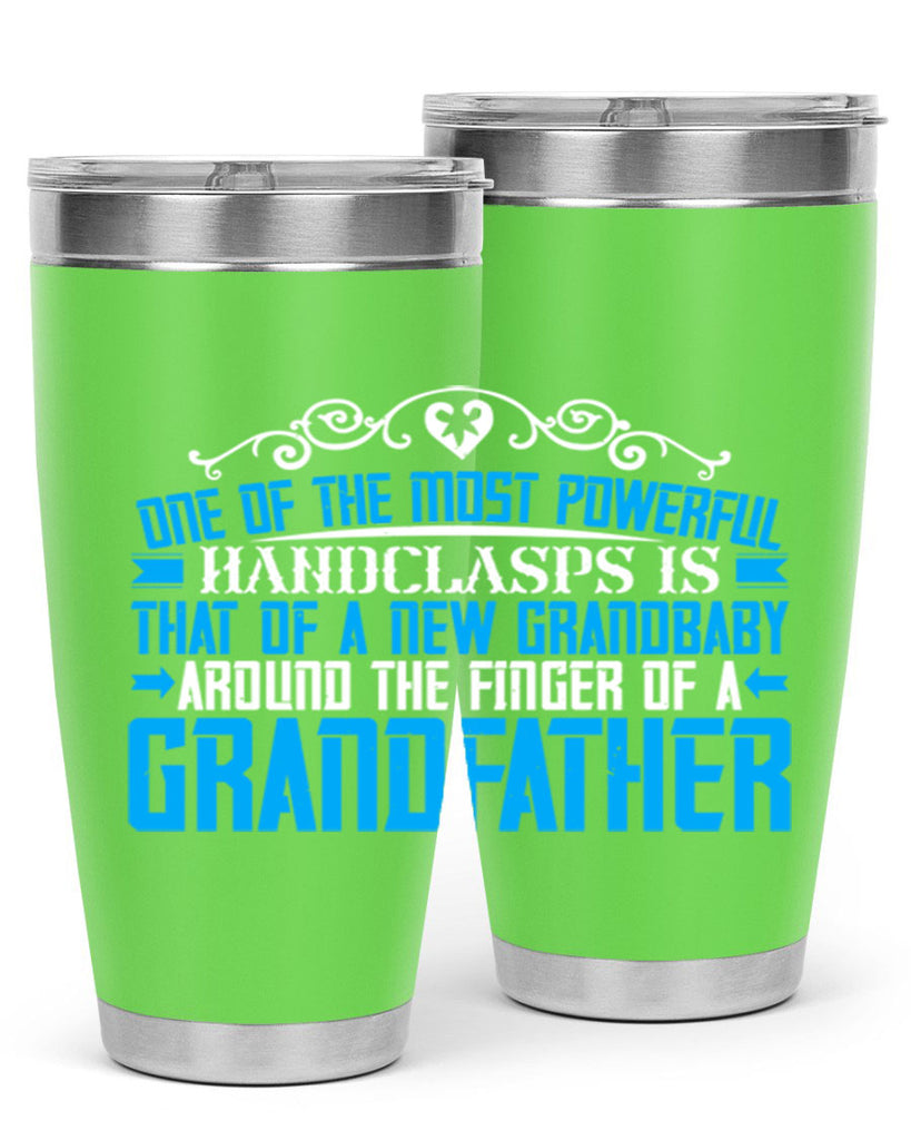 One of the most powerful handclasps is that of a new grandbaby 76#- grandpa - papa- Tumbler