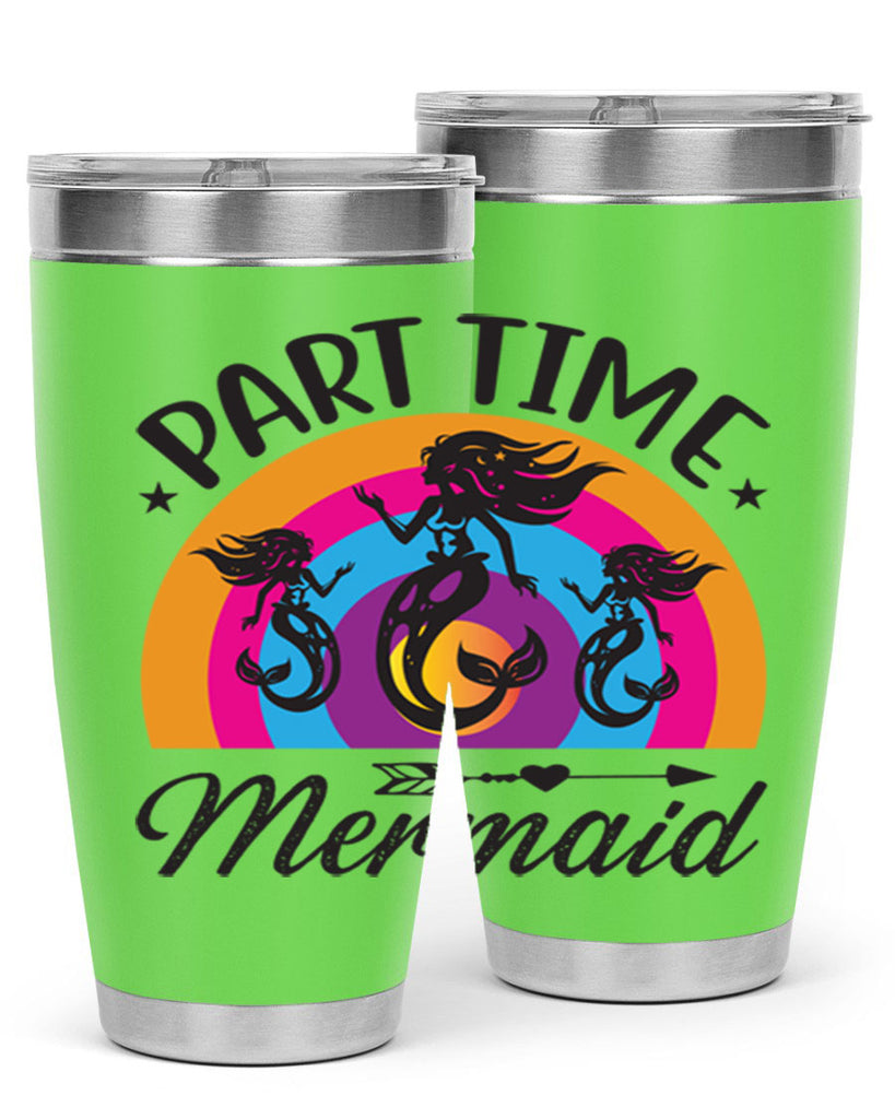 Part time mermaid 534#- mermaid- Tumbler