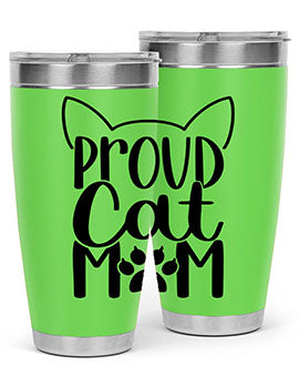 Pround Cat Mom Style 103#- cat- Tumbler