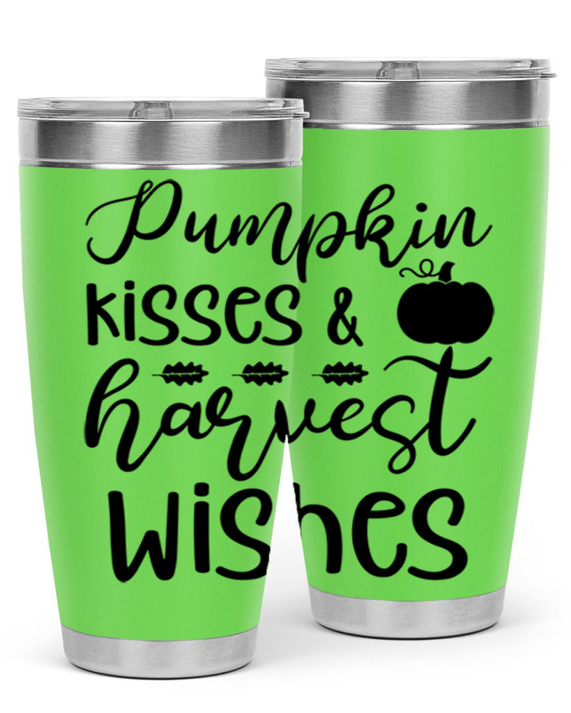 Pumpkin Kisses Harvest Wishes 525#- fall- Tumbler