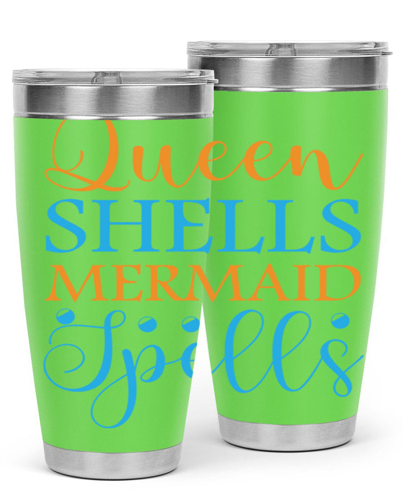 Queen Shells Mermaid Spells 546#- mermaid- Tumbler