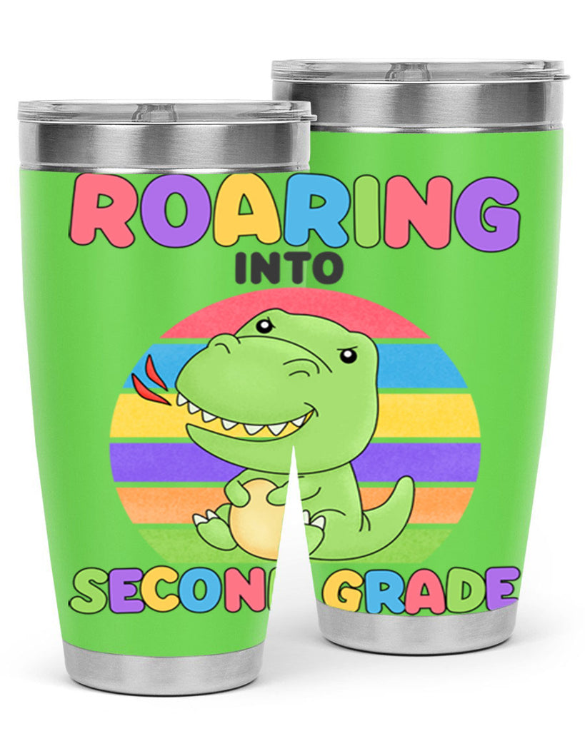 Roaring to 2nd Grade Trex 23#- second grade- Tumbler