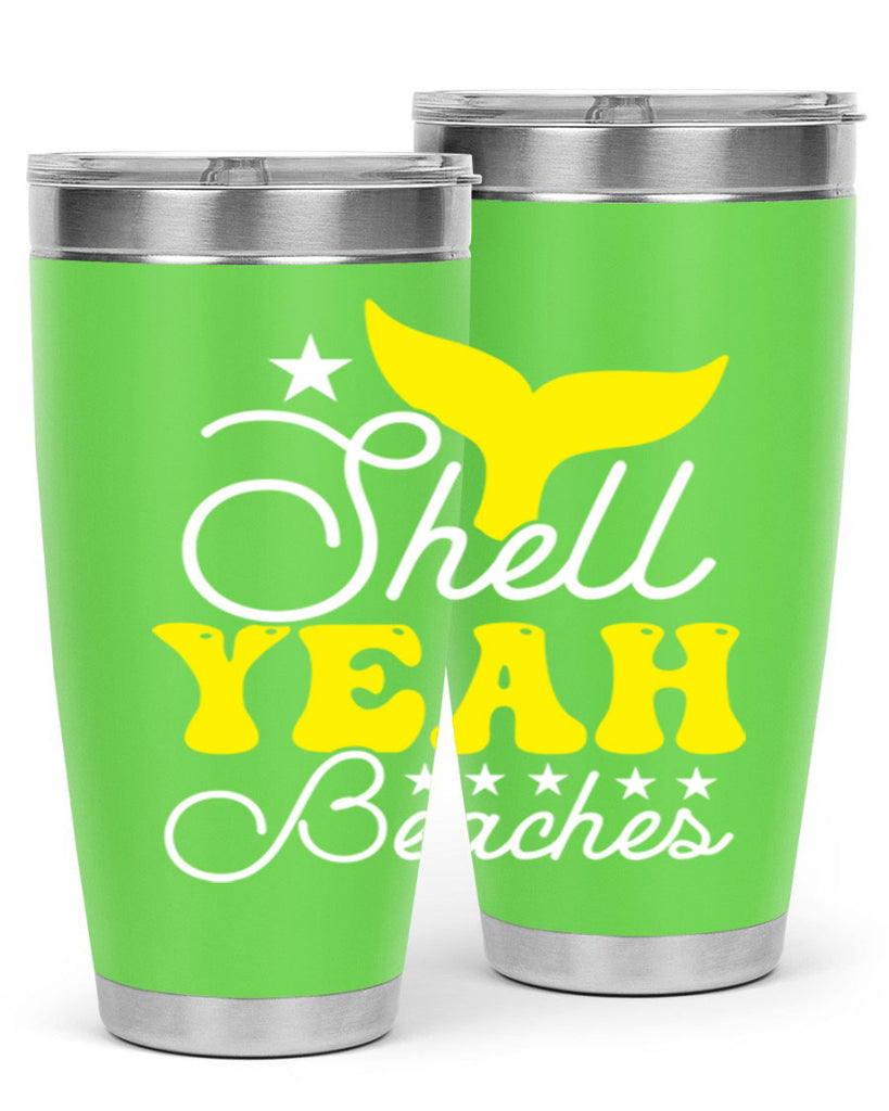 Shell Yeah Beaches 585#- mermaid- Tumbler