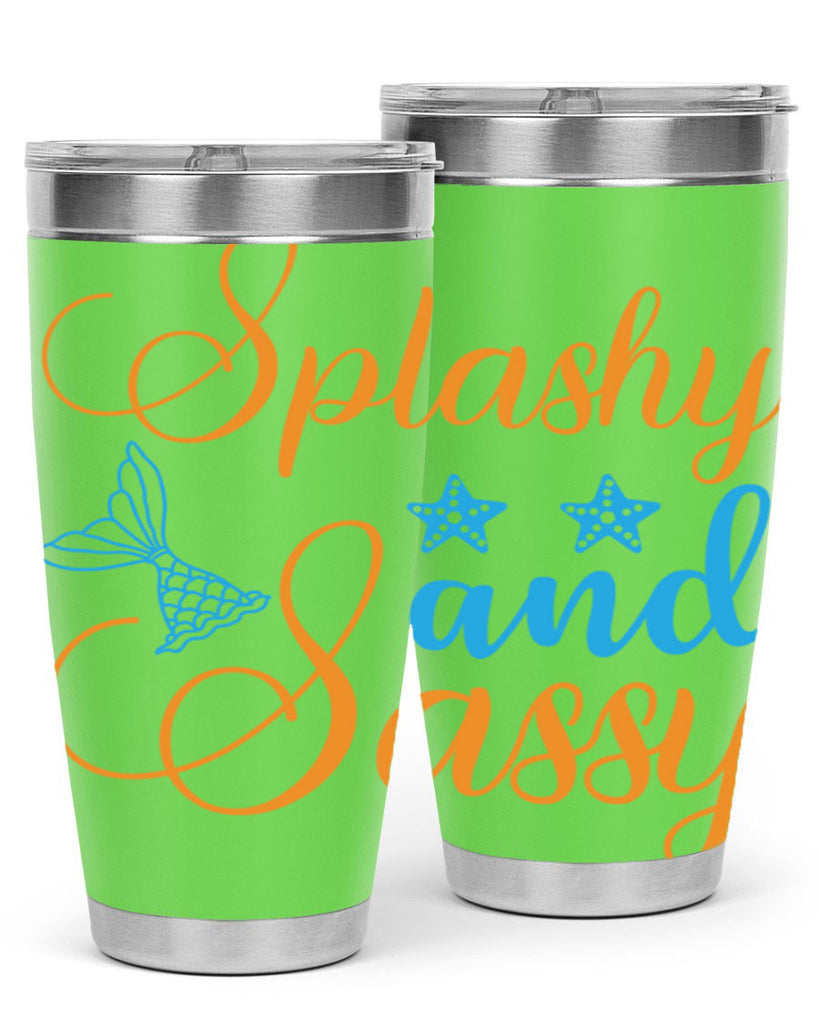 Splashy and Sassy Design 625#- mermaid- Tumbler