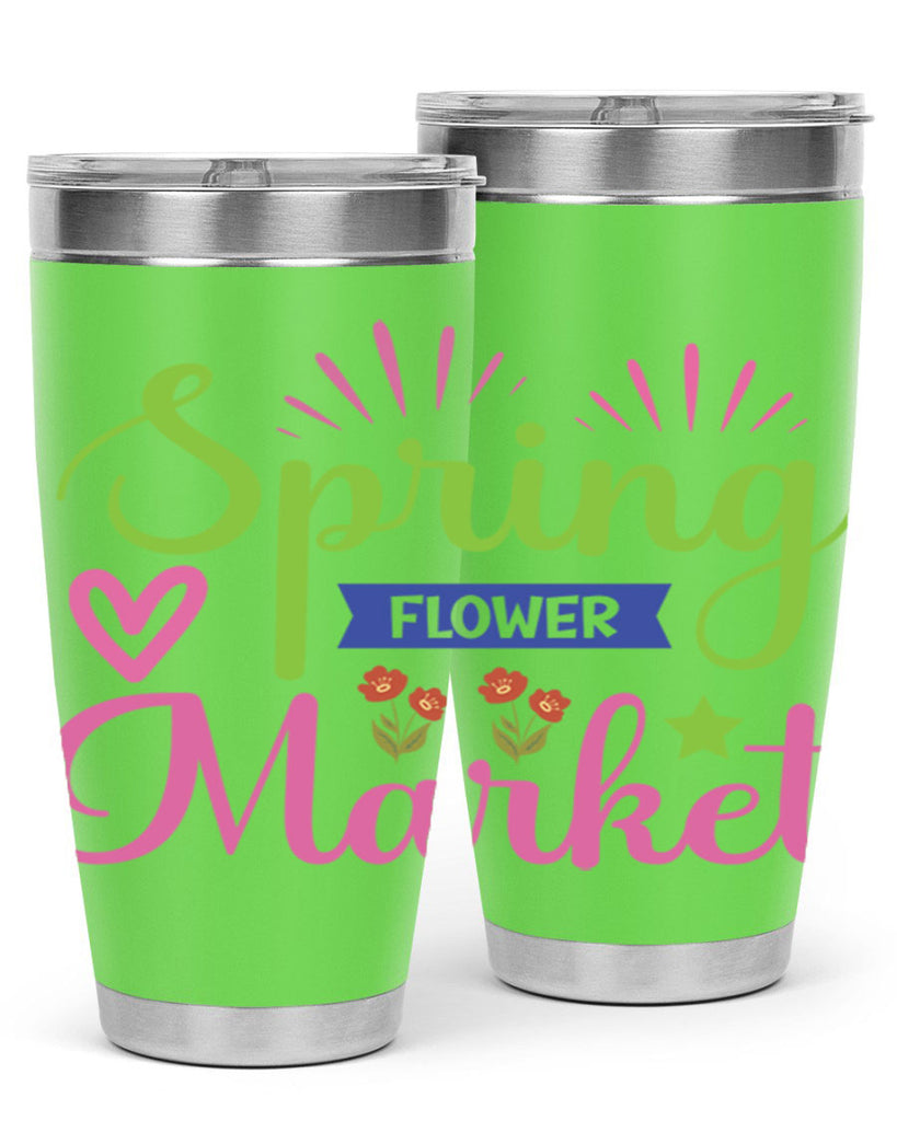 Spring Flower Market  487#- spring- Tumbler