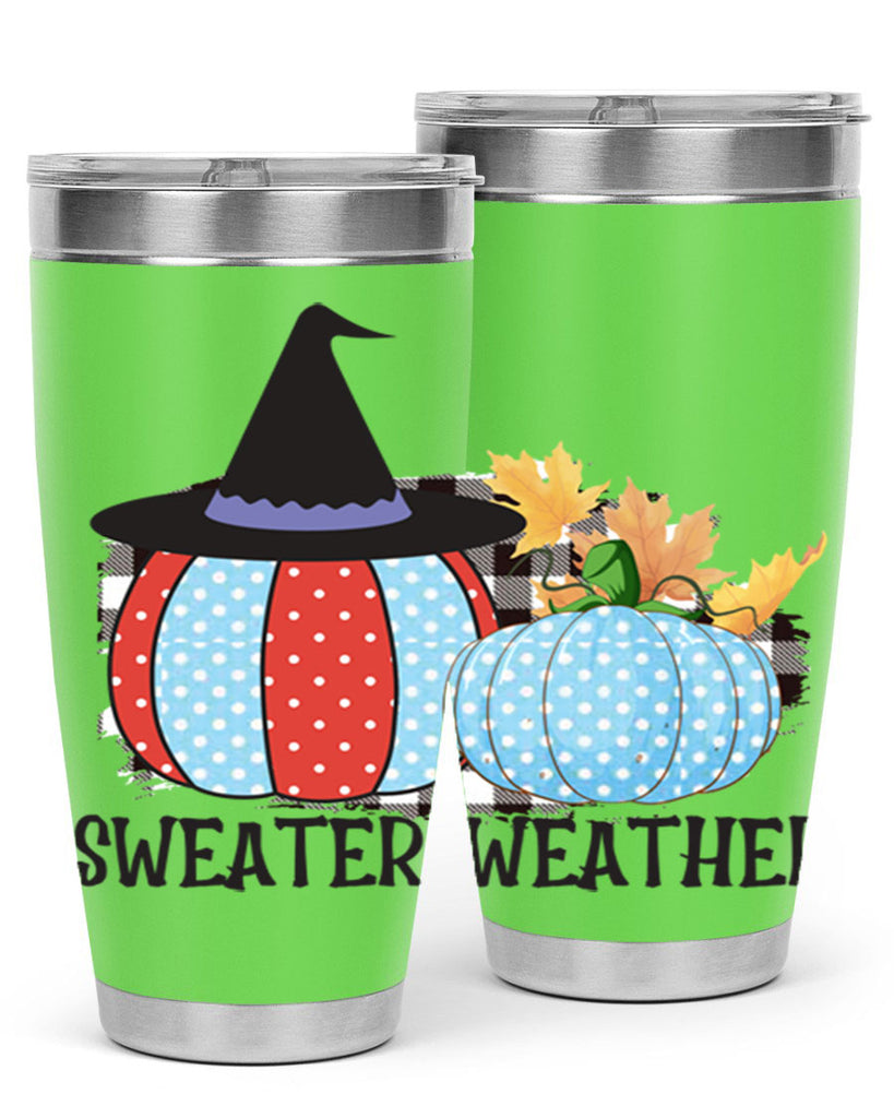 Sweater Weather Pumpkin Gnome 586#- fall- Tumbler