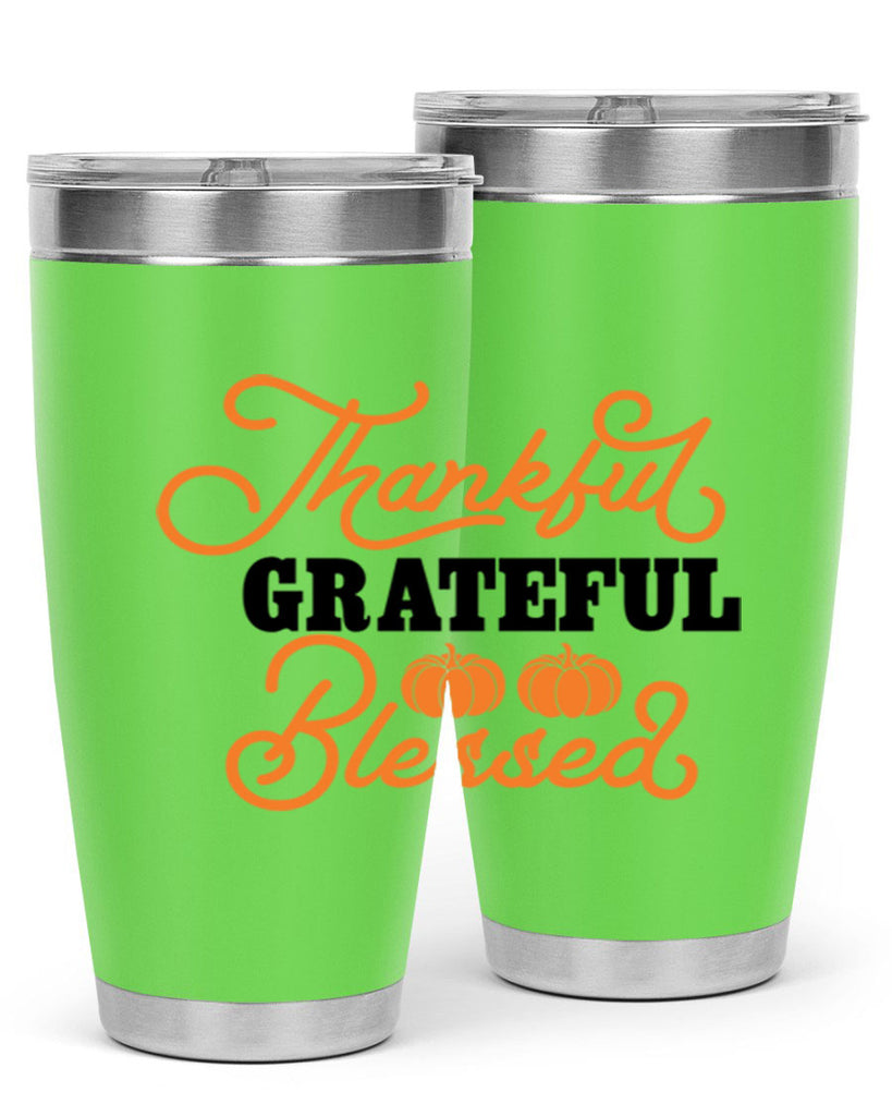 Thankful Grateful Blessed 604#- fall- Tumbler