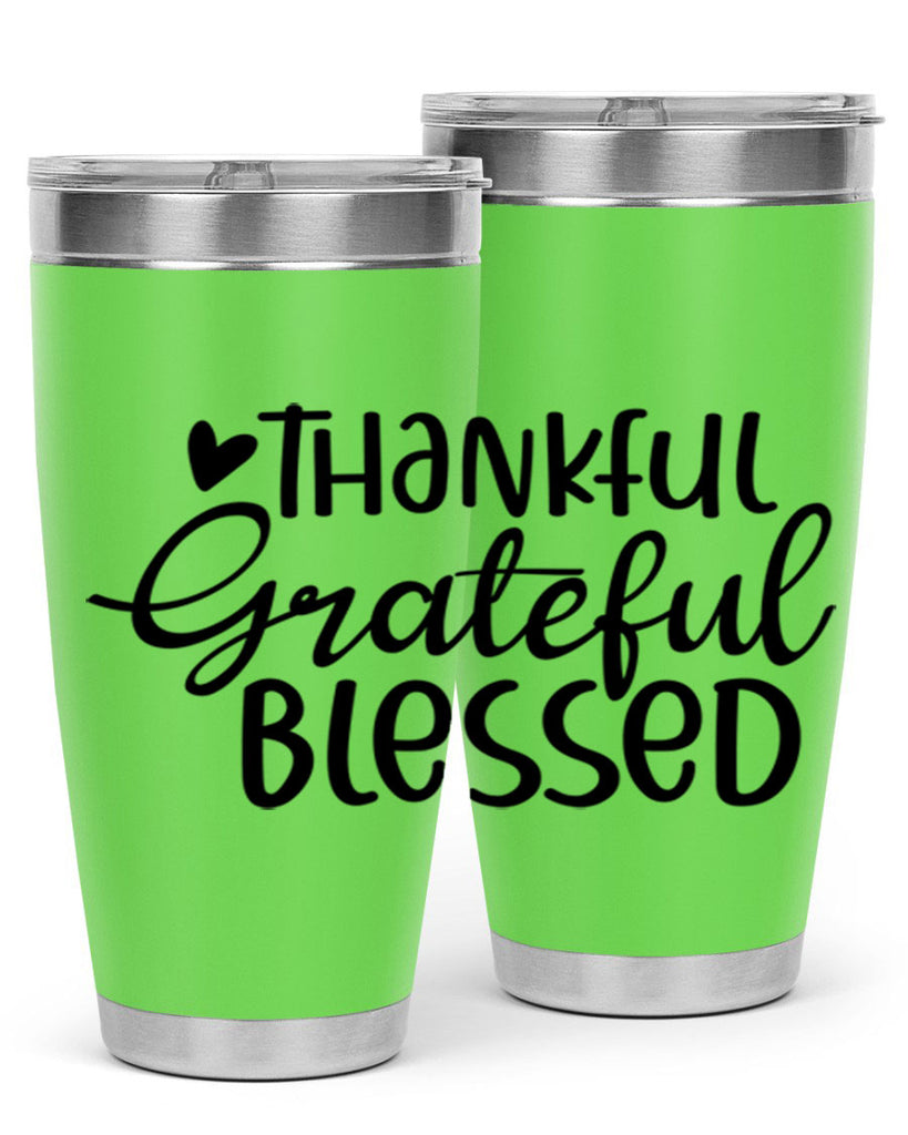 Thankful Grateful Blessed 605#- fall- Tumbler
