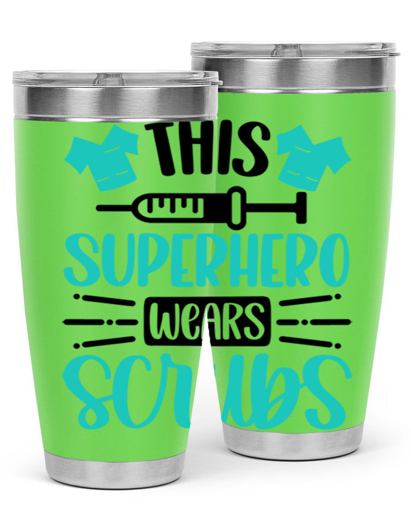 This Superhero Wears Style Style 18#- nurse- tumbler