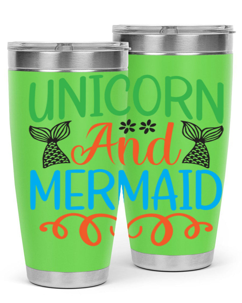 Unicorn And Mermaid 659#- mermaid- Tumbler