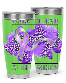 Walk o End AlzheimerS Purple Ribbon 220#- alzheimers- Tumbler