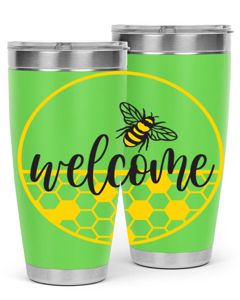 Welcome Bee and hive567#- spring- Tumbler