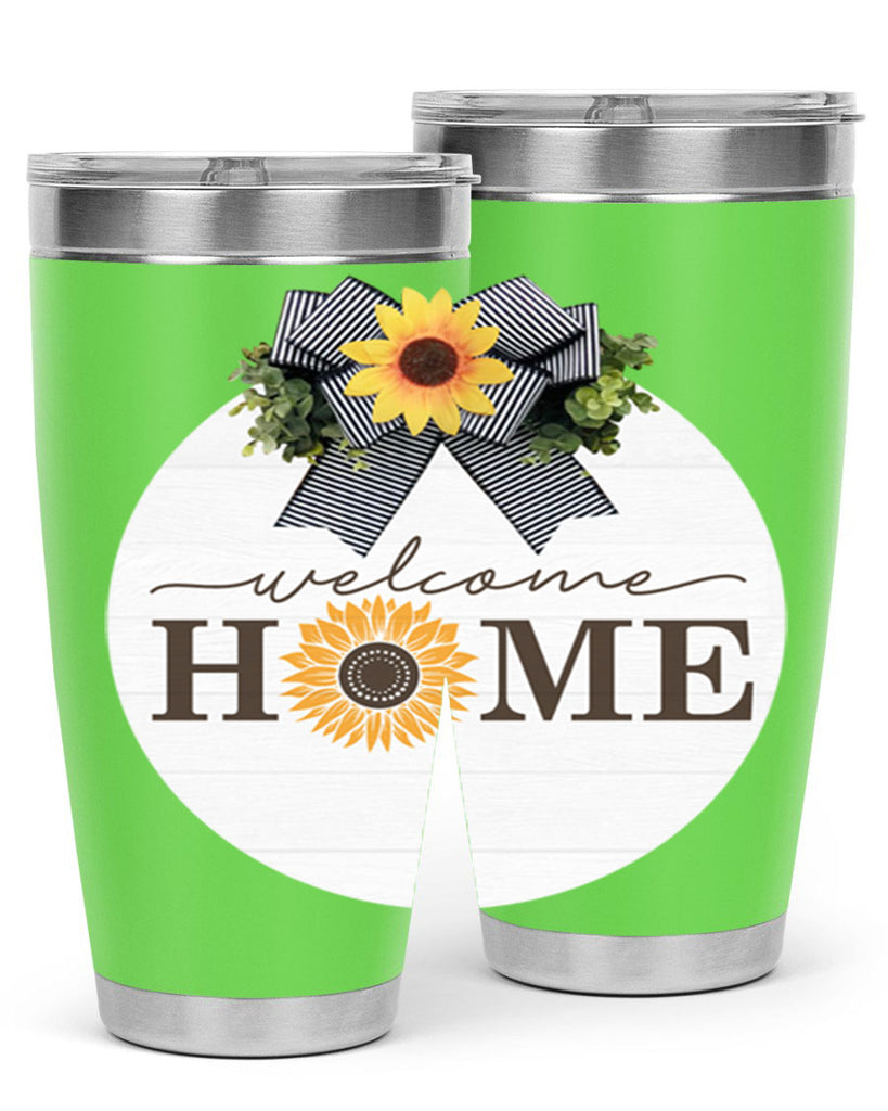 Welcome Home sunflower Mockup572#- spring- Tumbler