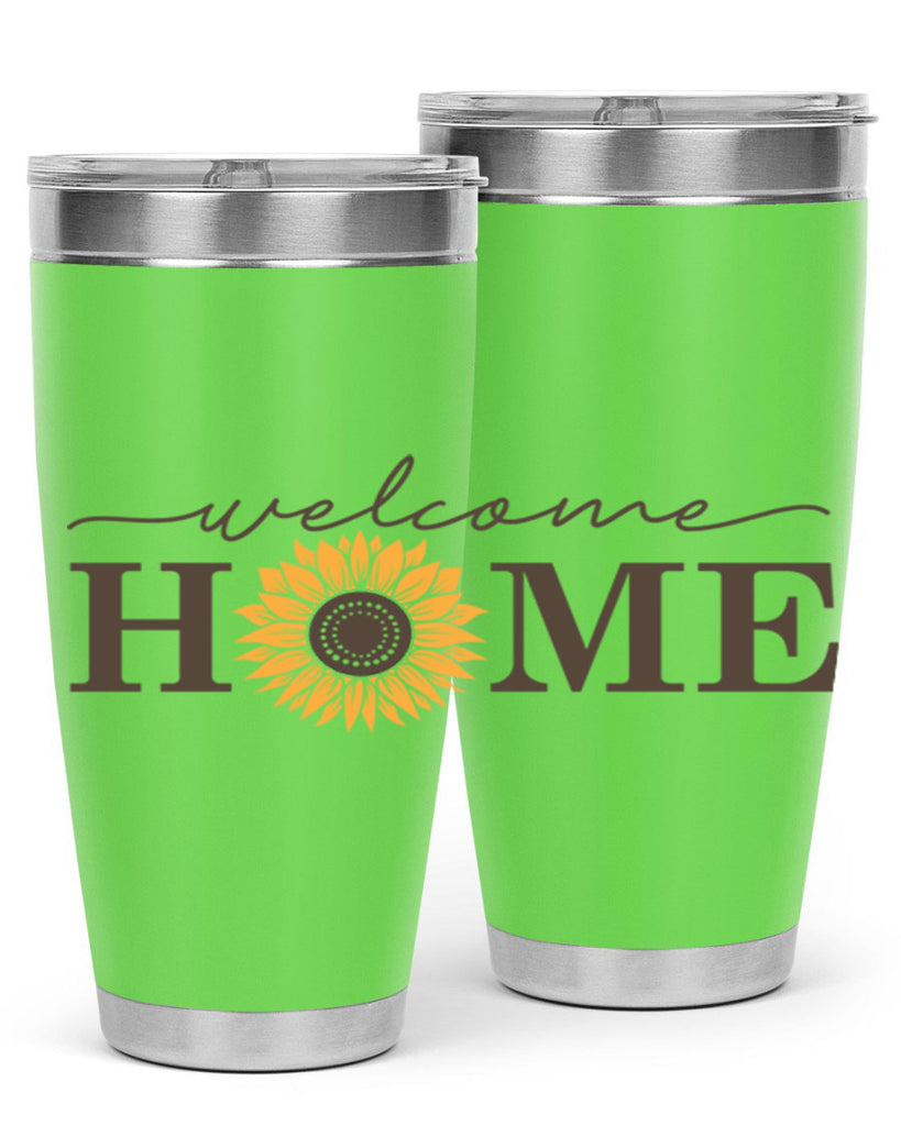 Welcome Home sunflower573#- spring- Tumbler