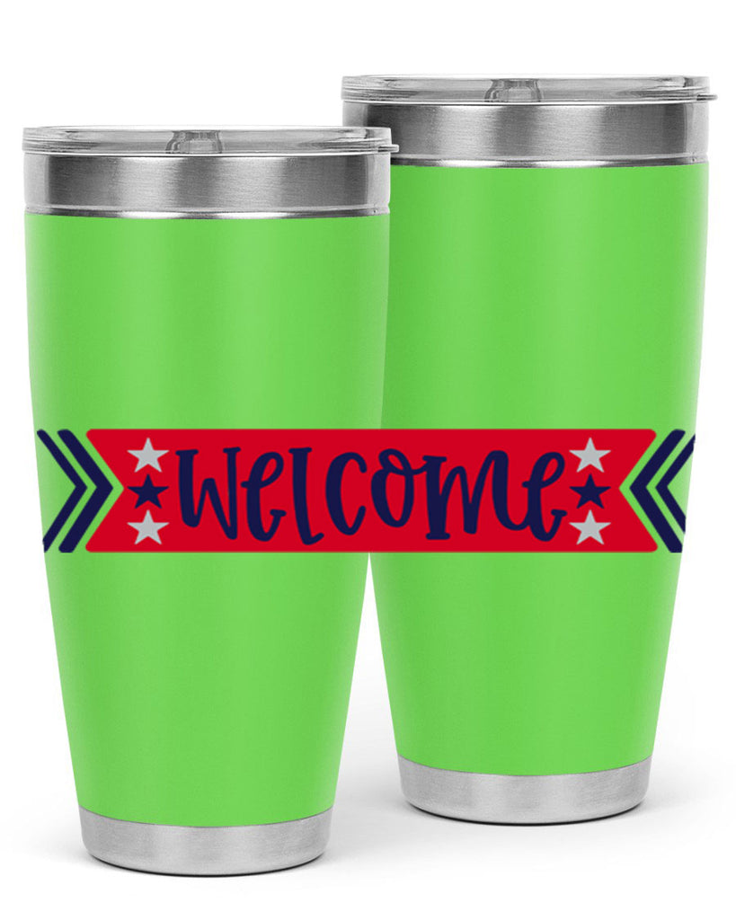 Welcome Style 187#- Fourt Of July- Tumbler