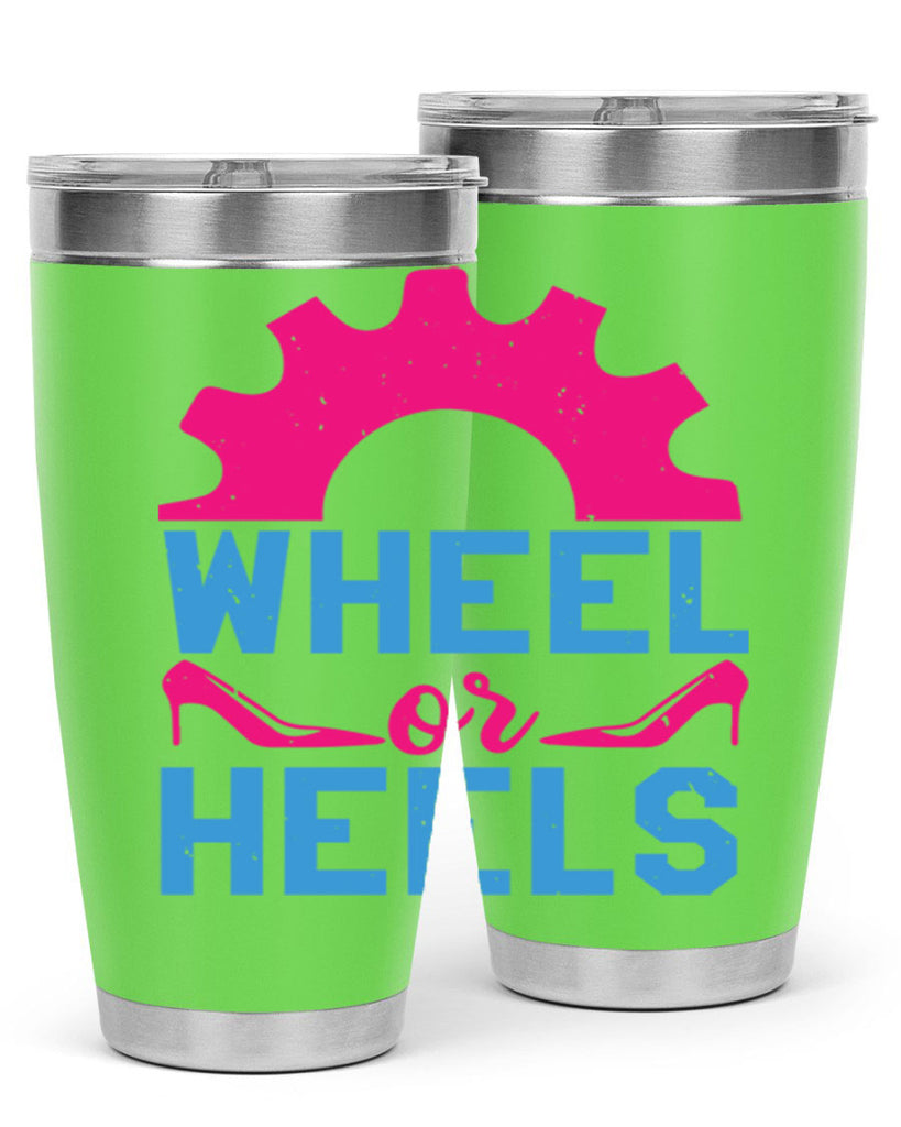 Wheel or Heels Style 8#- baby shower- tumbler