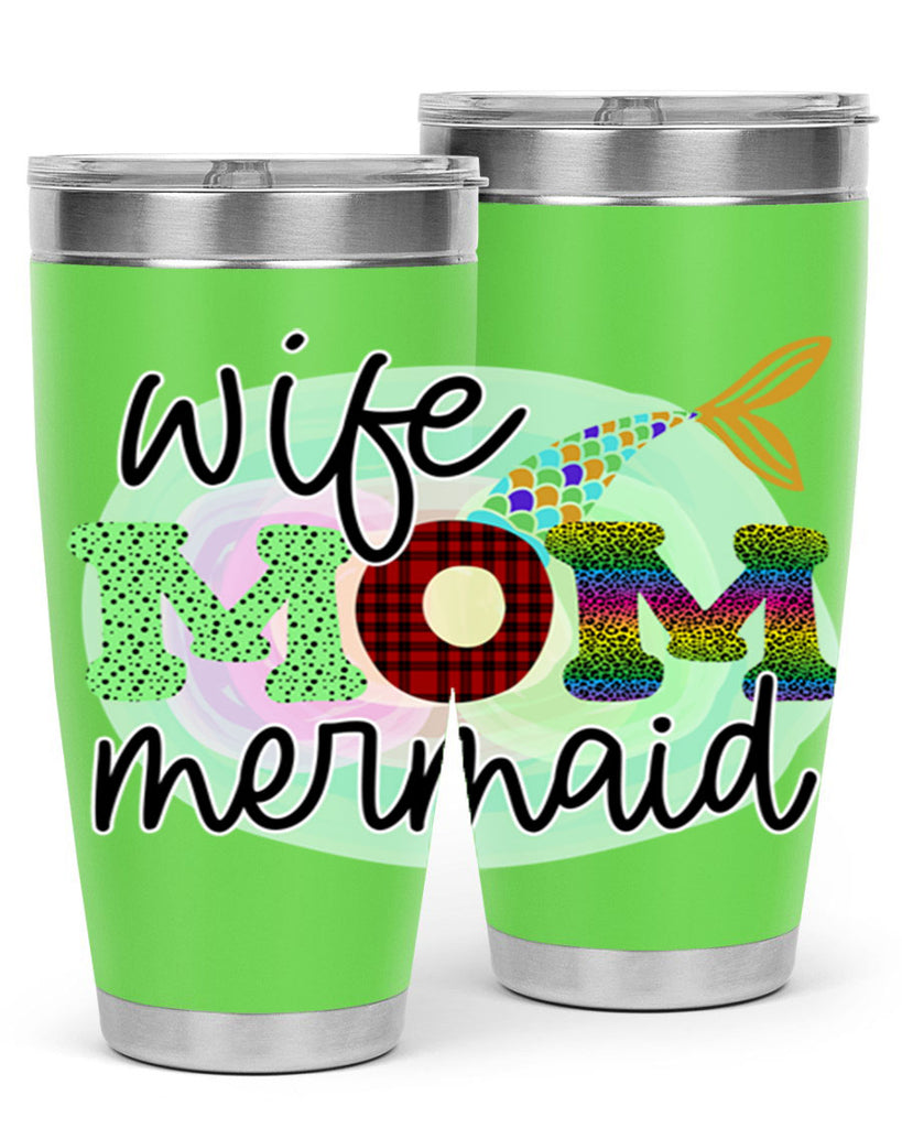 Wife Mom Mermaid 674#- mermaid- Tumbler